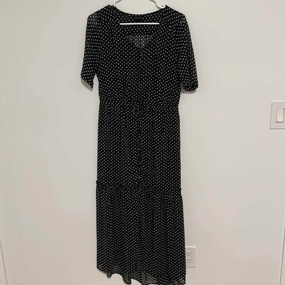 Polka dot maxi dress